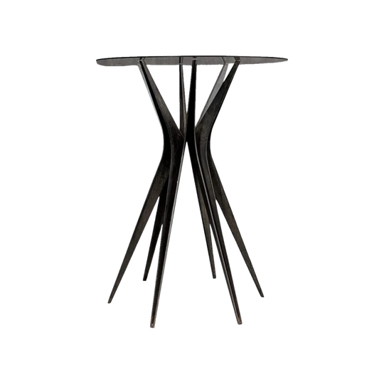Vintage Sculptural Artist Made Welded Steel Table