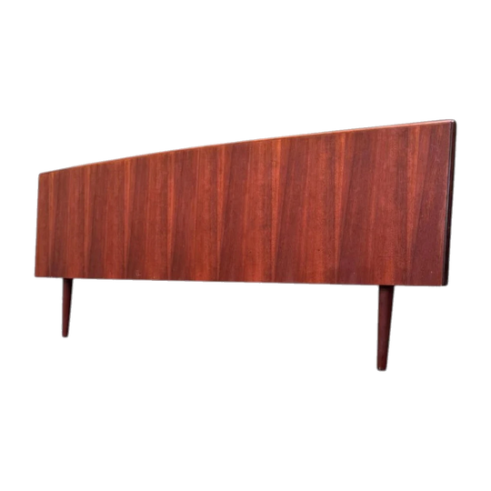Danish Mid-Century Brazilian Rosewood Arched Bedhead (Headboard Only)