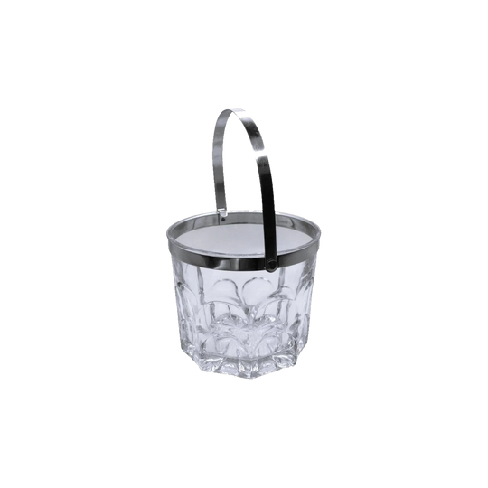 Vintage Duralex Ice bucket. Pressed Glass. Made in Spain