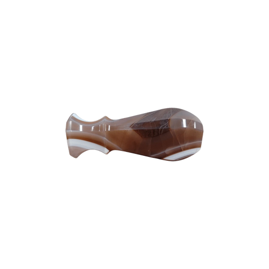 French 19th Century  Banded Agate Wax Seal