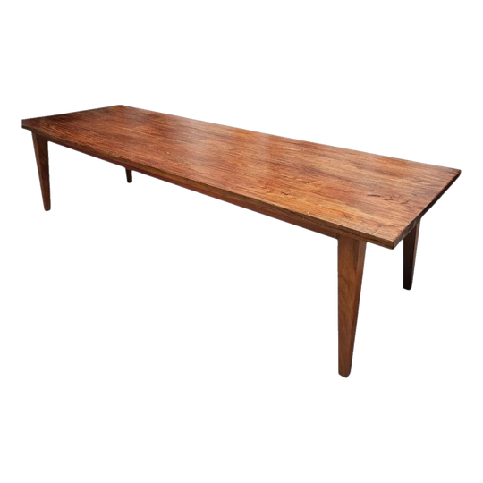 3 Meter Vintage Reclaimed Elm Top Farmhouse Style Dining Table