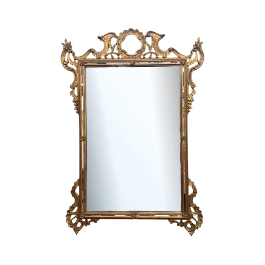 Antique Italian Rococo Influence Wall Mirror