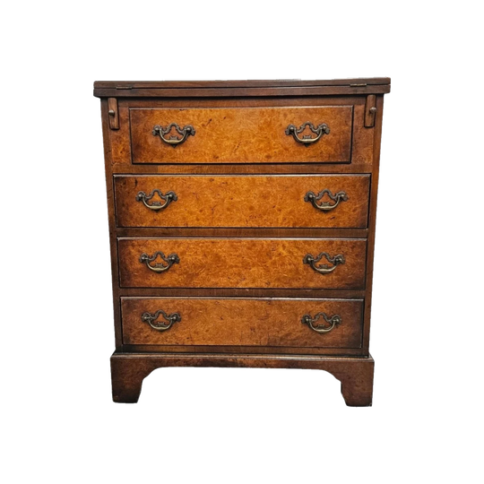 Georgian Style Chest of Drawers With Four Drawers & Flip Top Desk