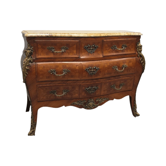 Louis 15th Style Marble Top Commode