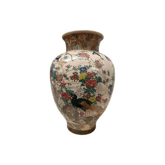 Large Stunning Japanese Meiji Period Satsumas Vase C1880