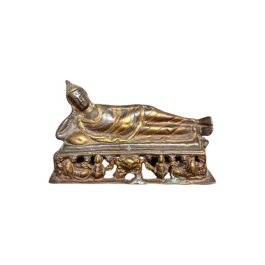 Antique Reclining Bronze Buddha