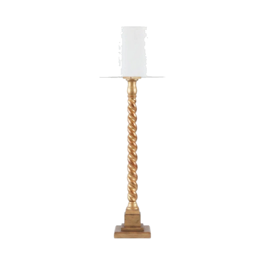 A 20th Century Giltwood Solomonic Column Table Lamp