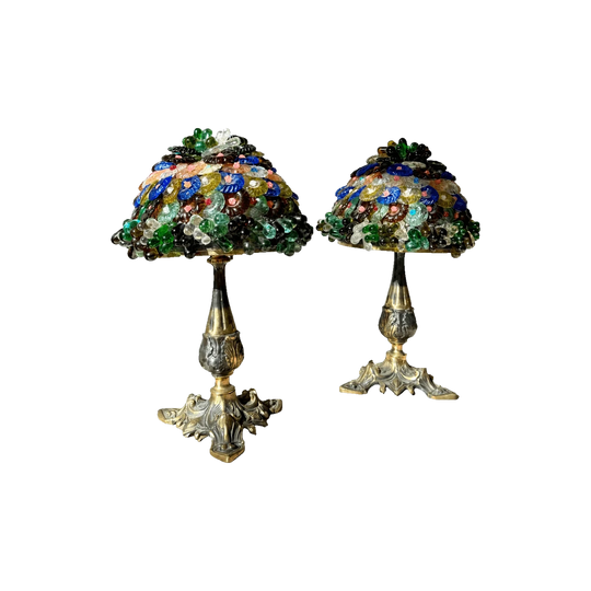 Vintage Murano Glass table lamps - Pair