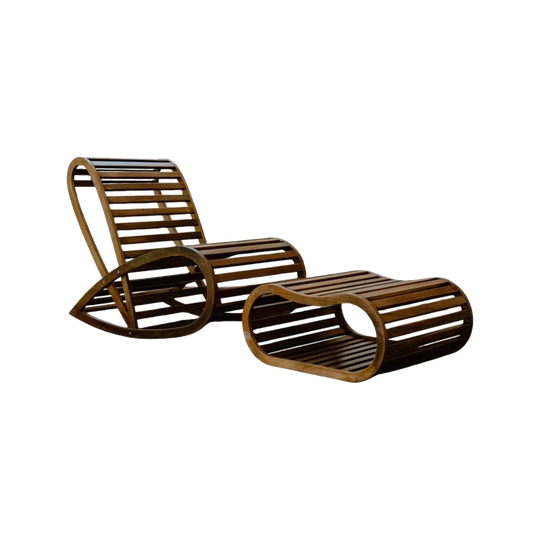 The Ruth Chair and Ottoman by David Trubridge