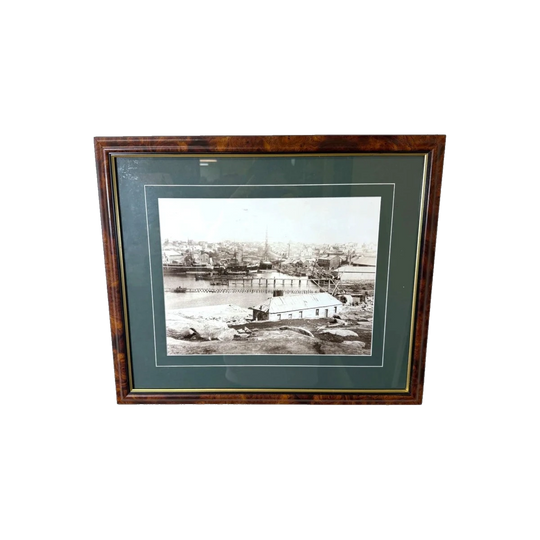 Mort’s Dock, Balmain, NSW, c. 1890 — Framed Black-and-White Photographic Print