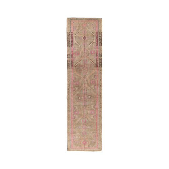 Vintage Caucasian Kazak Rug, Elongated Rectangular – 98 x 386 cm