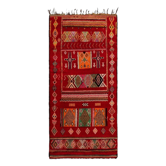 Vintage Moroccan Azilal Rug. 167 x 365cm