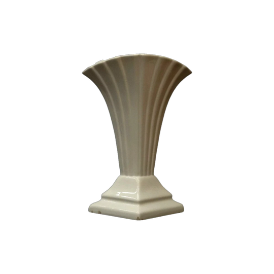 Art deco white ceramic vase