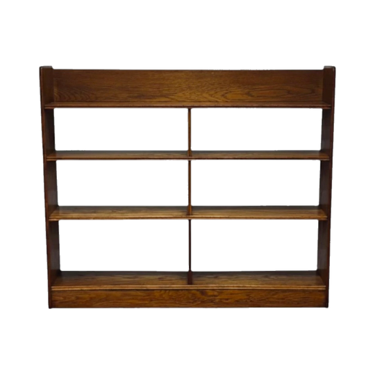 European Oak Open Bookcase / Display Shelf