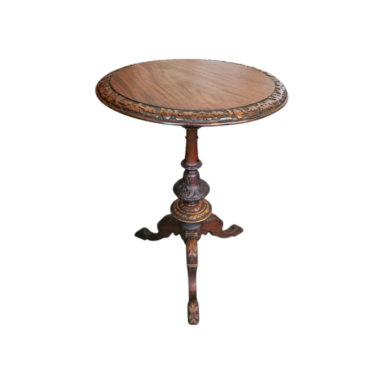 Antique Victorian Mahogany Wine Table