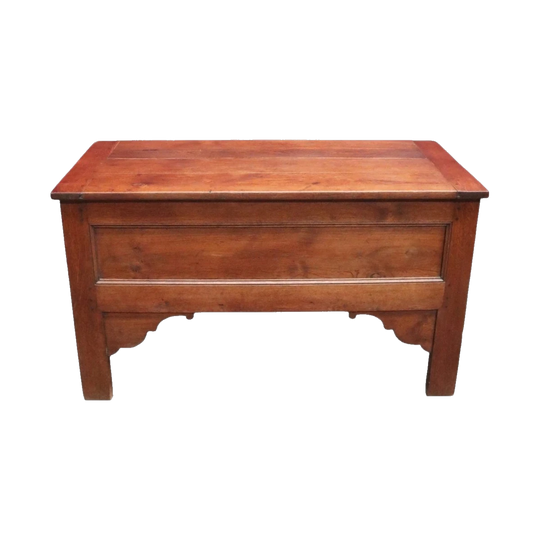 Antique French oak mule chest or blanket box circa 1850. B13027