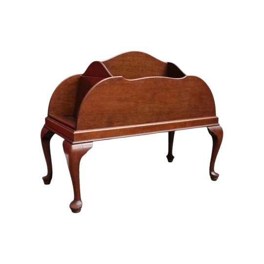 Antique Australian maple magazine rack or music Canterbury. B13026