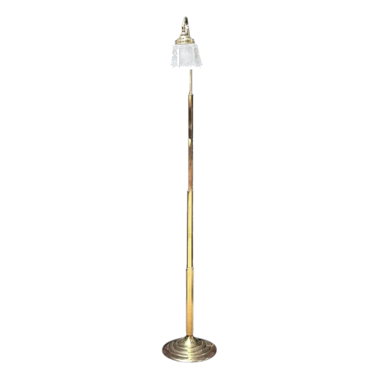 Mid century brass standing lamp