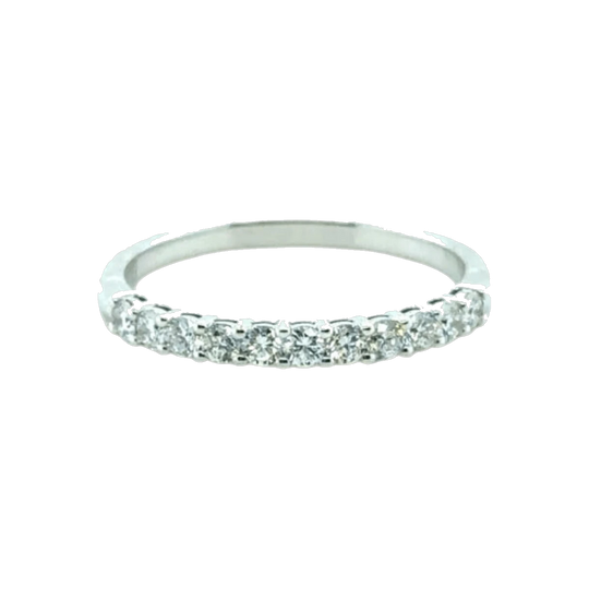 Half band eternity diamond ring