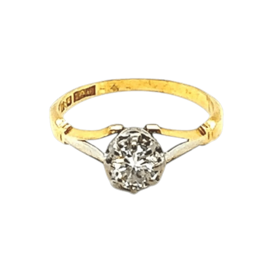 18ct gold brilliant cut diamond ring