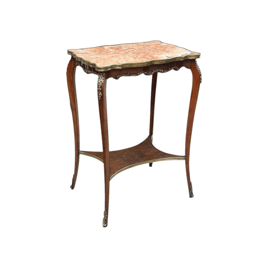 Louis XV style French beech and rosewood occasional table c.1880