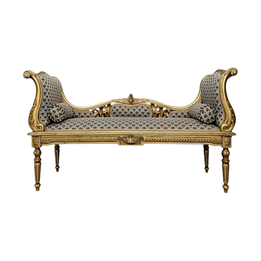 Circa 1900 French Empire Revival Giltwood Daybed