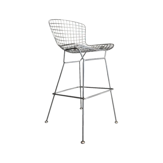 Vintage Harry Bertoia Style Wire Counter Stool