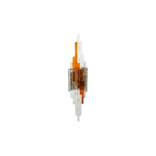 Two-Tone Murano Hammered Glass Sconce, 1970's