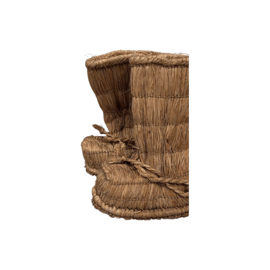 Traditional Japanese straw boots, Mid-20th Century