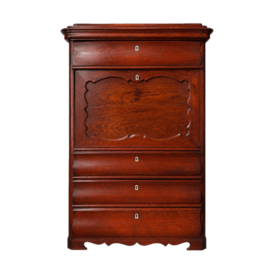 An Unusual Biedermeier Secrétaire à Abattant or Fall-Front Desk c.1845