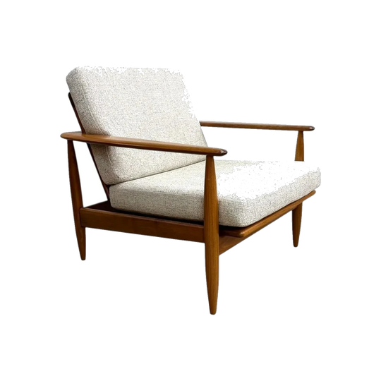 Parker 110 Wrap Around Mid Century Armchair With Rattan Back