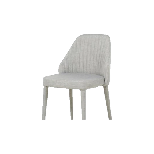 GlobeWest Carter Dining Chairs – Set of Eight or smaller sets, Cool Grey Fabric Upholstery