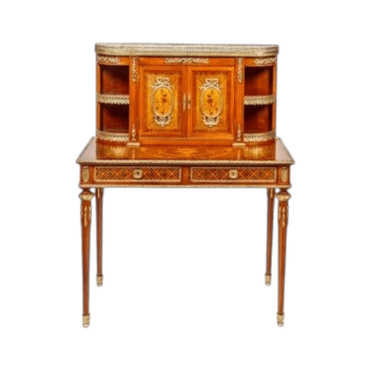 English Kingwood and Rosewood ladies writing desk in the French Louis XVI style