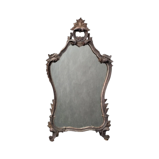 Italian Rococo Revival Carved Giltwood Mirror circa 1900