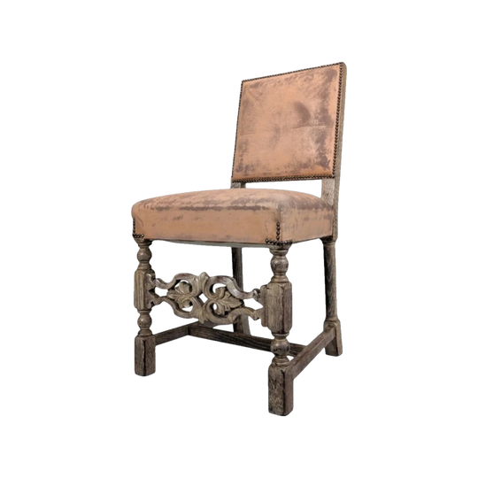 Six (6) French Renaissance Revival Oak Dining Chairs circa 1900