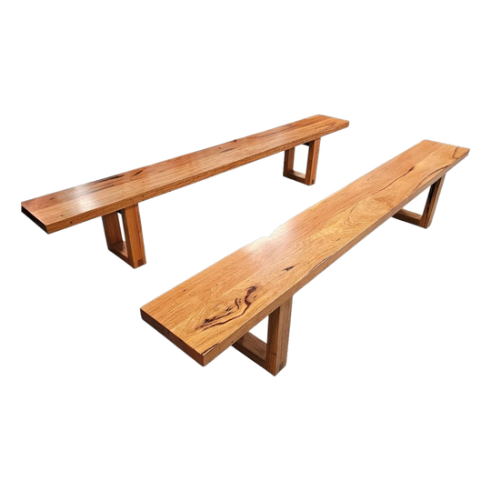 Solid Reclaimed Blue Gum Bench Seat, 260 cm