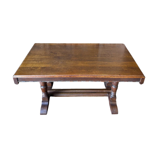 Early 20th-Century English Tudor Revival Oak Refectory Table