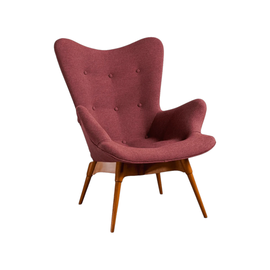 Grant Featherston R160 Contour Chair in Purple – Reupholstered in Kvadrat Fabric