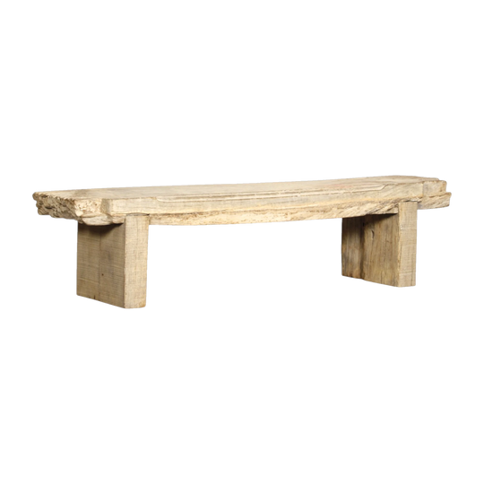Vintage Indian Rustic Solid Timber Bench Seat – Eco Village Collection