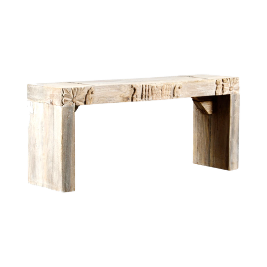Vintage Indian Recycled Wood Bench Seat – Eco Village Collection