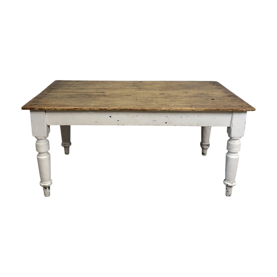 Antique Oak Farmhouse Dining Table