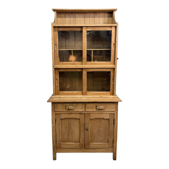 Antique Kauri Pine Kitchen Dresser Meat Hutch