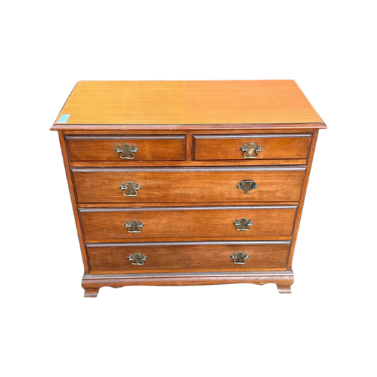 Classic 2-Over-3 Wooden Dresser