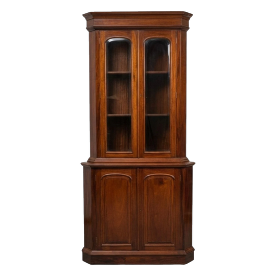 Reproduction antique style corner cabinet