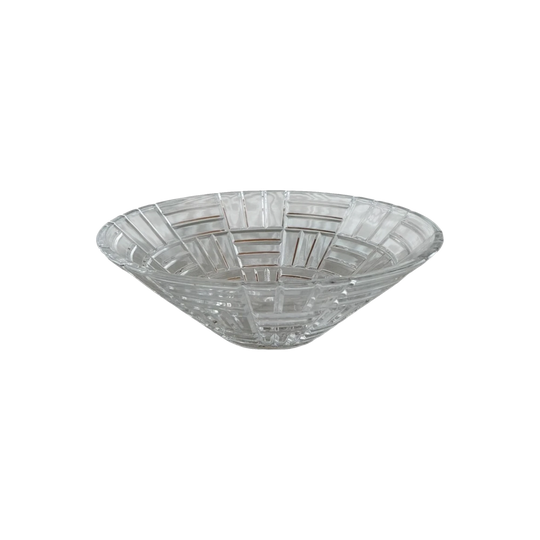 Mosaic Crystal Bowl c. 1980s