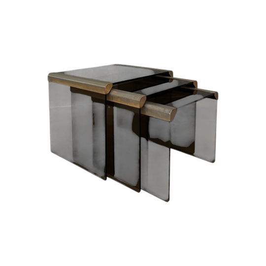 Set of Three Gallotti and Radice T35 Nesting tables Italy 1970s