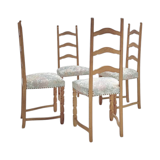 Henning Kjærnulf Oak 'Folk' Dining Chairs – Set of Four