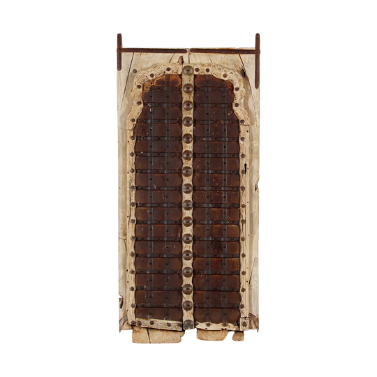 Vintage Indian Brown Door Panel - Eco Village Collection