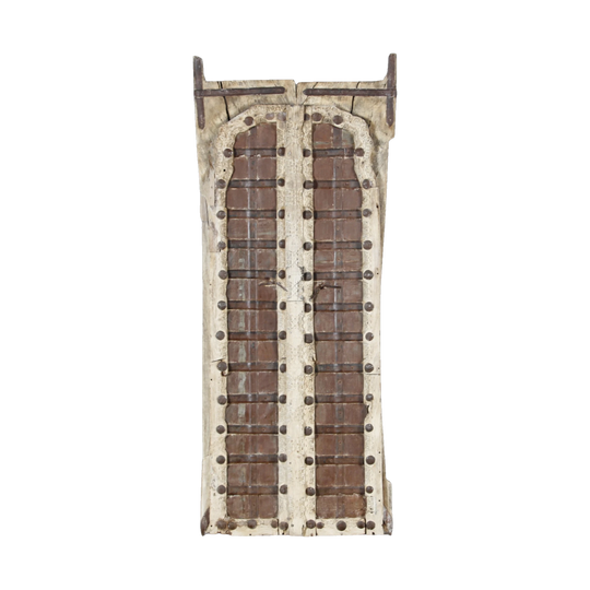 Vintage Indian Brown Door Panel - Eco Village Collection