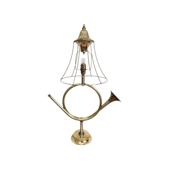 Unique Upcycled French Horn Lamp